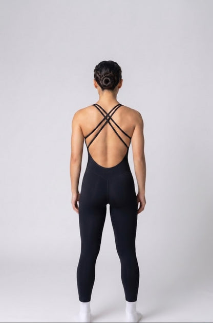 Olandria Cross String Long Unitard