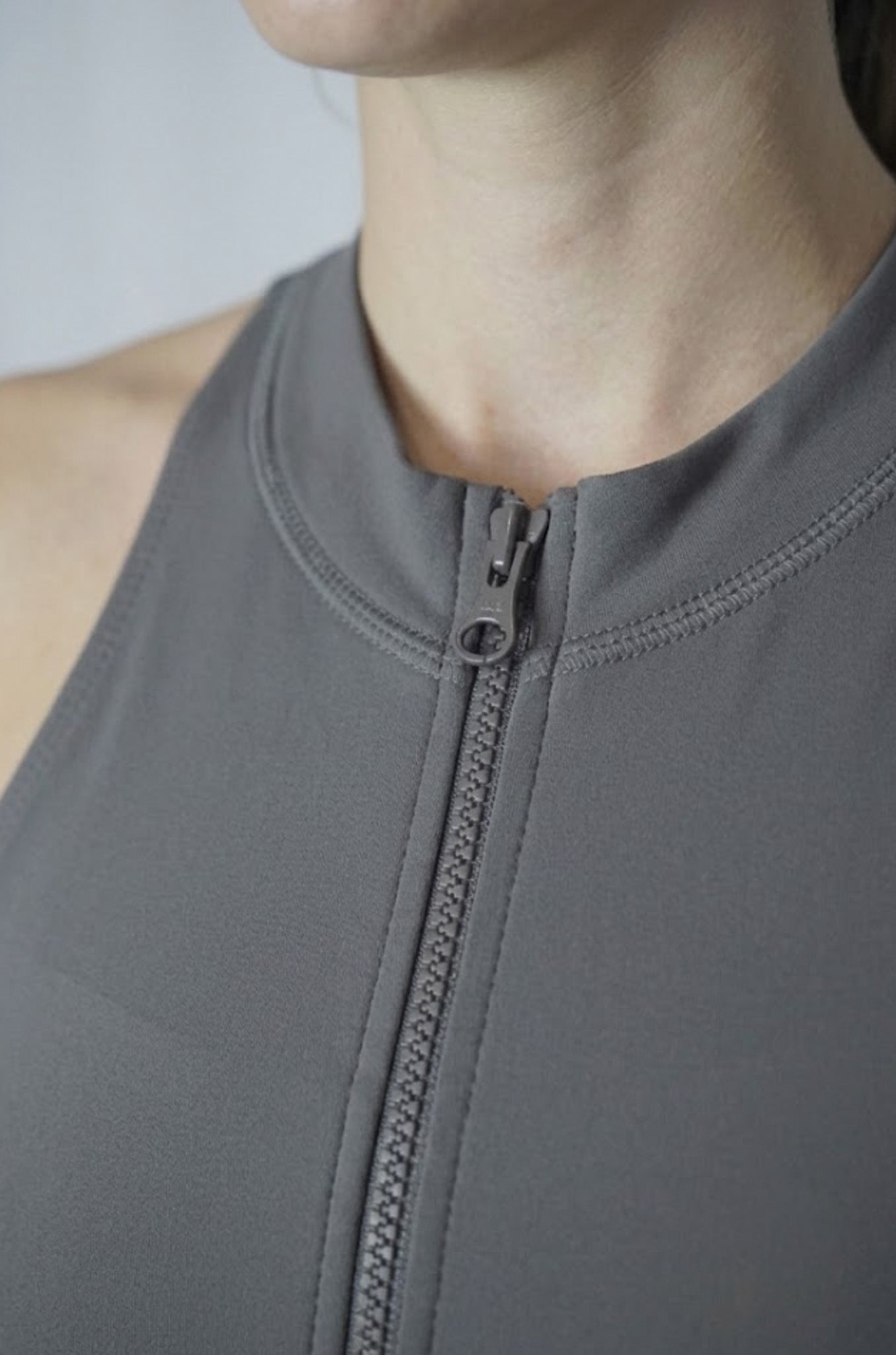 Aniya Front Zip Short Unitard