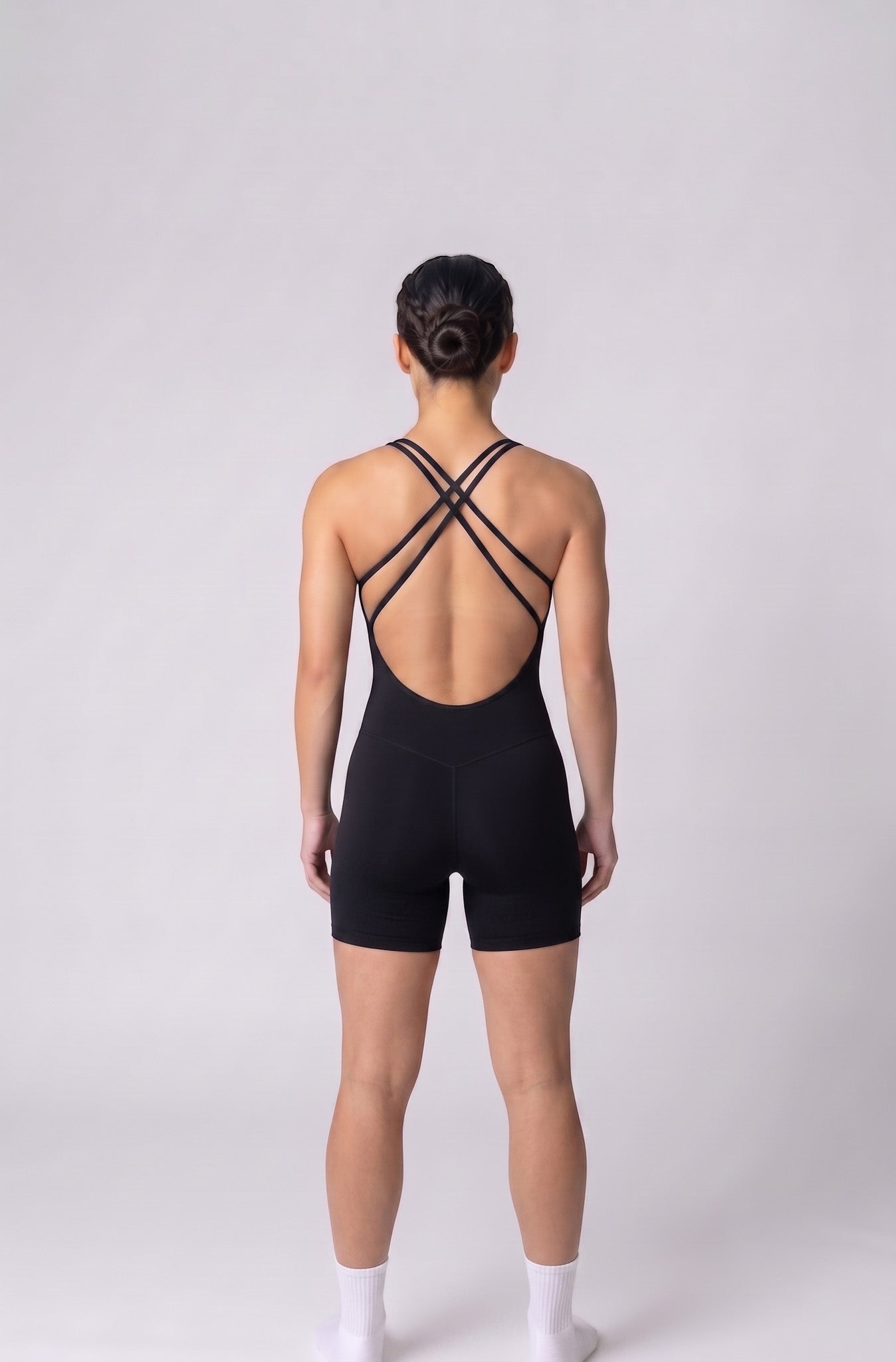 Olandria Cross String Short Unitard