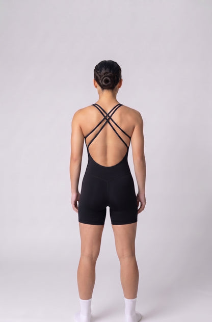 Olandria Cross String Short Unitard