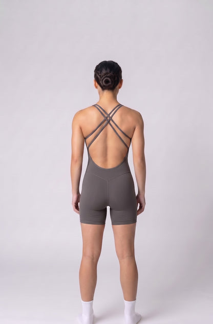 Olandria Cross String Short Unitard