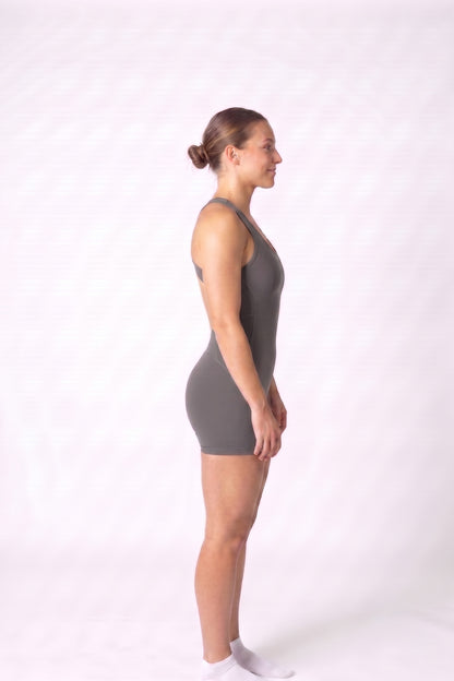 Olandria Cross String Short Unitard