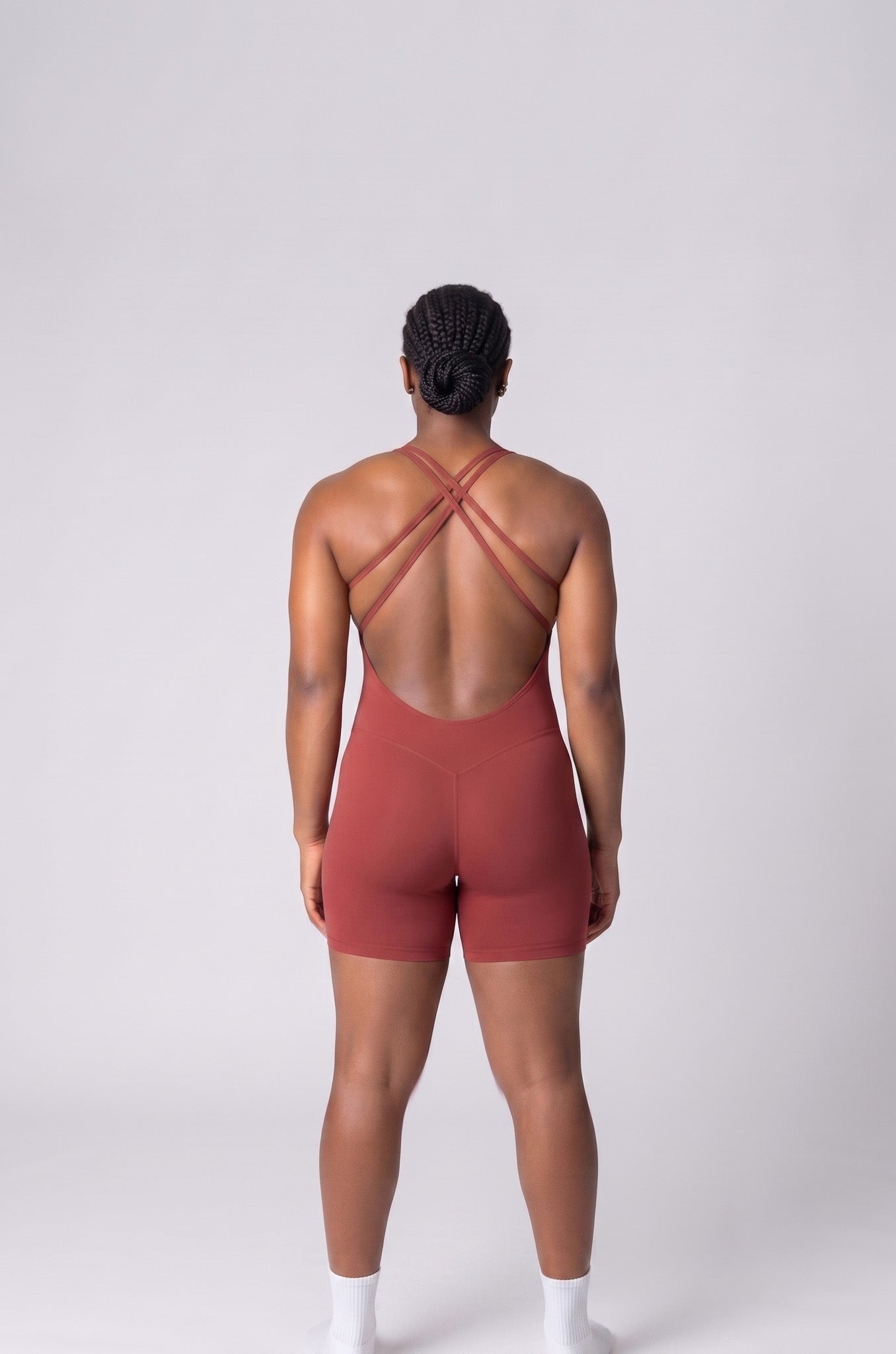 Olandria Cross String Short Unitard
