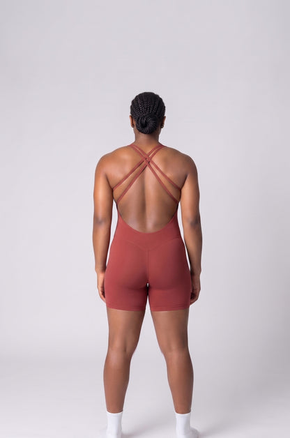 Olandria Cross String Short Unitard