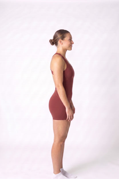 Olandria Cross String Short Unitard