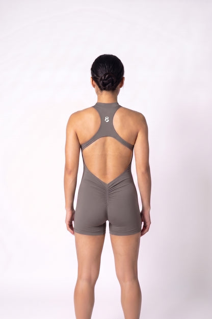 Aniya Front Zip Short Unitard