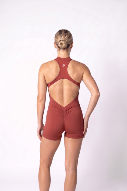 Aniya Front Zip Short Unitard
